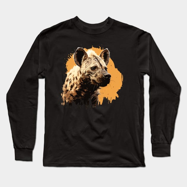 hyena Long Sleeve T-Shirt by piratesnow